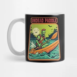 Zombie kayak undead paddle Mug